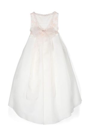 Abito midi a fiori bianco e rosa chiaro LA STUPENDERIA KIDS | CJAB84X63F.